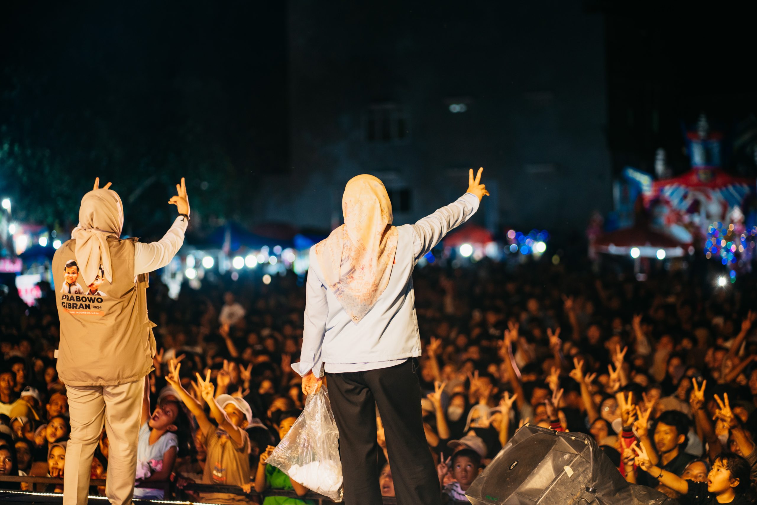 Konser Prabowo-Gibran Pukau Ribuan Masyarakat di Pringsewu